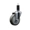 Service Caster 4'' Gray Poly Wheel Swivel 1-1/4'' Expanding Stem Caster SCC-EX20S414-PPUB-114 - alternate 1